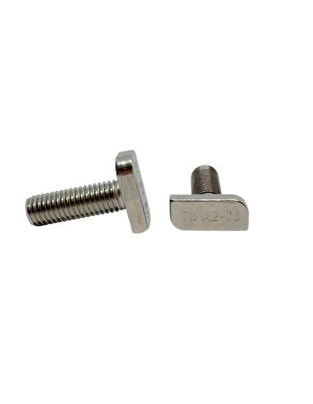 Śruba teowa młoteczkowa nierdzewna A2